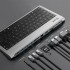 11'i 1 Arada Klavye Tipi USB-C Docking Station - 4K HDMI, VGA, Gigabit Ethernet RJ45, 3x USB 3.0, 100W PD Şarj ve Kart Okuyucu Çoklayıcı Hub