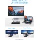11'i 1 Arada Klavye Tipi USB-C Docking Station - 4K HDMI, VGA, Gigabit Ethernet RJ45, 3x USB 3.0, 100W PD Şarj ve Kart Okuyucu Çoklayıcı Hub