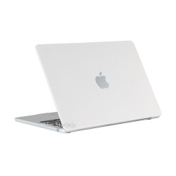 Macbook Air M1 Kılıf 13 inç Kristalline İz Yapmaz (TouchID'li M1 Air) A2337 A2179 A1932 ile Uyumlu