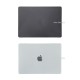 Macbook Air M1 Kılıf 13 inç Kristalline İz Yapmaz (TouchID'li M1 Air) A2337 A2179 A1932 ile Uyumlu