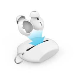McStorey Airpods-EarPods ile Uyumlu Kulaklık Kılıfı 0.5mm İnce Tasarım 3Çift S Boy Sağlam Kavrama