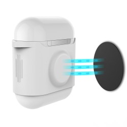 AirPods Kılıf 1 2 3 Pro 1 2 Uyumlu Manyetik Silikon Gizli Mıknatıs 3M Disk ve El İpi