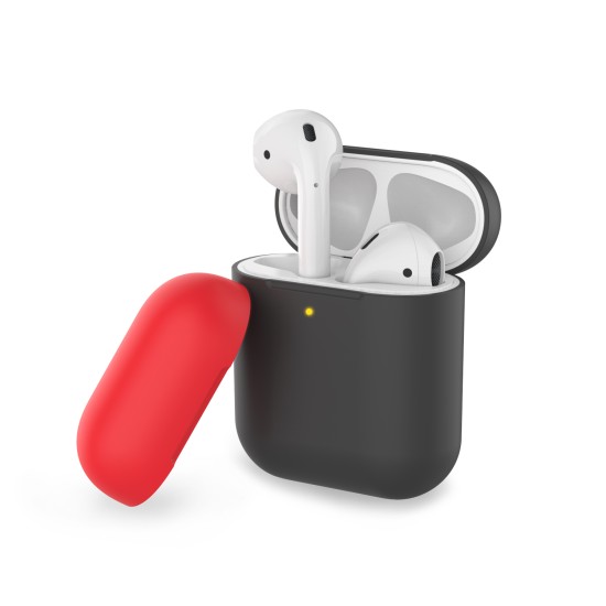 Airpods Kılıf 1-2 Nesil ile Uyumlu Mat Silikon Case Yedek Kapak Hediyeli PT-38
