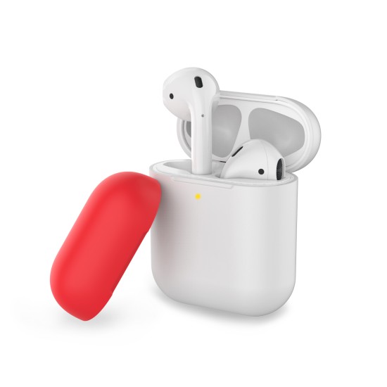 Airpods Kılıf 1-2 Nesil ile Uyumlu Mat Silikon Case Yedek Kapak Hediyeli PT-38