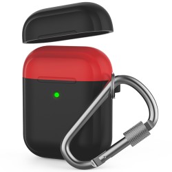 AirPods Kılıf 1-2 Nesil Uyumlu Kemer Klipsi ve Yedek Kapak Hediyeli PT86Z