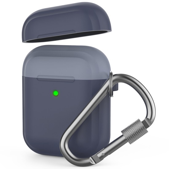 AirPods Kılıf 1-2 Nesil Uyumlu Kemer Klipsi ve Yedek Kapak Hediyeli PT86Z