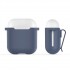 Airpods Kılıf 1-2 Nesil PT05 ile Uyumlu Silikon Case Sert Plastik Kemer Klipsli