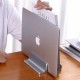Alüminyum dikey laptop standı 3 yuvalı multi dock silver
