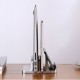 Alüminyum dikey laptop standı 3 yuvalı multi dock silver