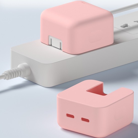 Apple 35W Dual USB-C Compact Adaptör Silikon Koruyucu – Darbe Emici Şarj Kılıfı