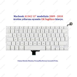 McStorey Macbook ile Uyumlu 13inc A1342 Klavye Tuş Takımı UK-İngilizce