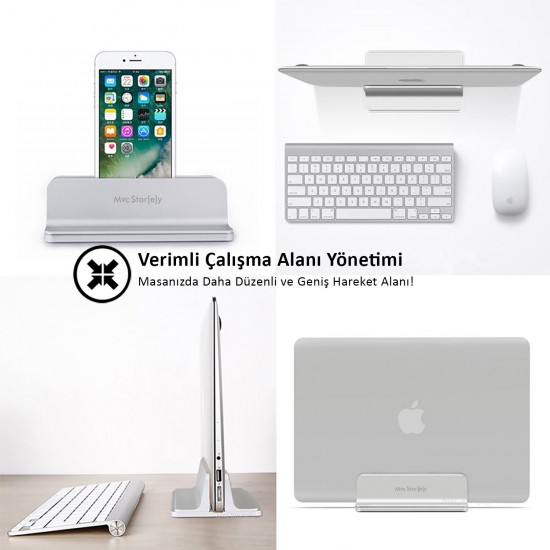 Laptop Standı Macbook Notebook Ayarlanabilir Kaymaz Metal Arc Stand