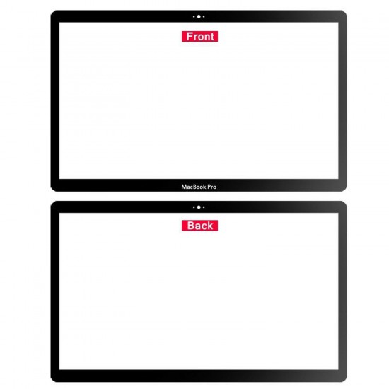 Macbook Pro ile Uyumlu 15inc A1286 Öncam/Ekran Camı