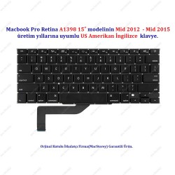 McStorey Macbook Pro ile Uyumlu 15inc A1398 Klavye Tuş Takımı US-İngilizce