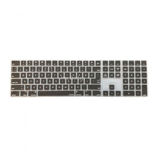 Klavye Koruyucu Apple Magic Keyboard-2 A1843 With Numeric (UK-US Türkçe) ile Uyumlu