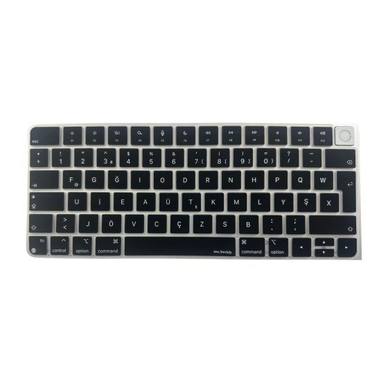 Apple Magic Keyboard 3 A2449 A2450 Türkçe F Klavye Koruyucu (ISO Ters L Enter)