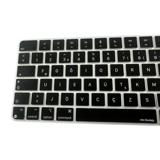 Apple Magic Keyboard 3 A2449 A2450 Türkçe F Klavye Koruyucu (ISO Ters L Enter)