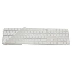 Apple Magic Keyboard 3 A2520 Numerik Türkçe Q Klavye Koruyucu – Şeffaf Ultra İnce Silikon