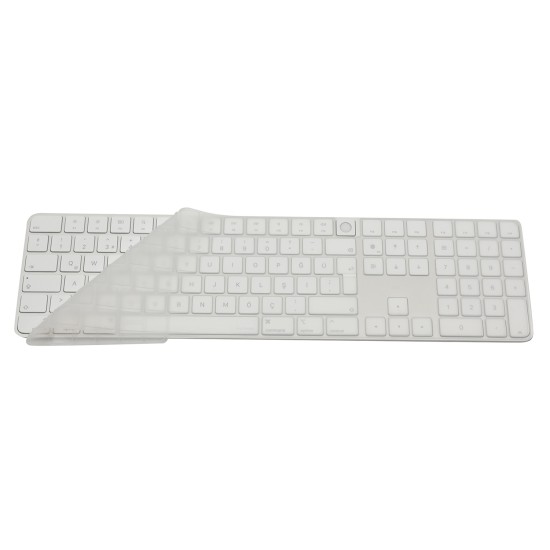 Apple Magic Keyboard 3 A2520 Türkçe Q Şeffaf Klavye Koruyucu