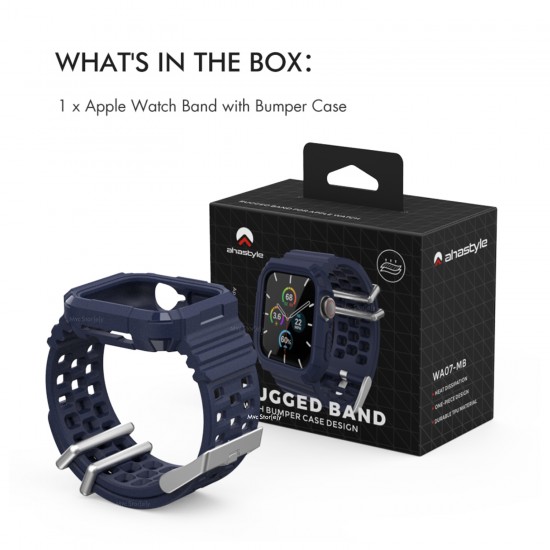 Apple Watch Kordon Kayış 42-44-45-49mm Komple Kasa Koruyucu Rugged