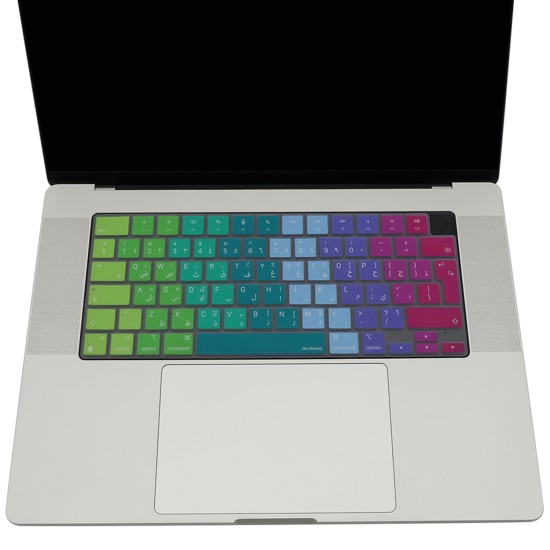 Arapça klavye koruyucu UK Enter uyumlu MacBook Air 13 15 inç Pro 14 16 inç silikon kapak