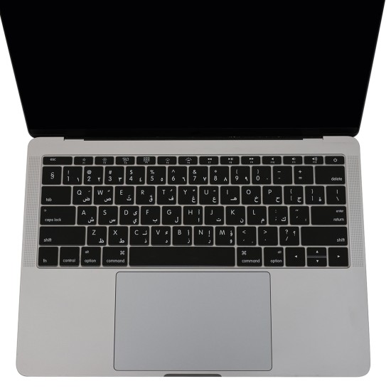 MacBook Arapça US Klavye Koruyucu Silikon İnce A1534 A1708 Uyumlu