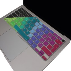 Arapça MacBook Air Klavye Koruyucu – M1 13 İnç İnce Silikon Kapak A2179 A2337 Dazzle UK Ters L Enter