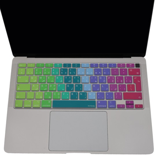 MacBook Air 13 M1 Arapça Klavye Filmi – Dazzle İnce Silikon