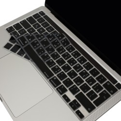 Arapca MacBook Pro Klavye Koruyucu – 13 Inc Silikon Kapak M1 M2 Uyumlu UK Ters L Enter