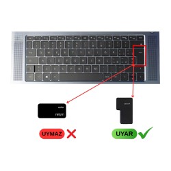 Huawei MateBook D15 Şeffaf Silikon Klavye Koruyucu EU-ISO Enter Uyumlu Toz Sıvı Koruma Klavye Kılıf