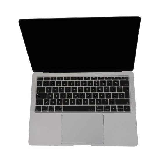 F Klavye Macbook Air M1 13inç Kılıfı TouchID'li DaktiloTip A2337 A2179 A1932 ile Uyumlu