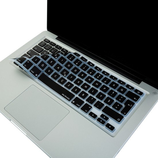 F Klavye Macbook Air Pro Kılıf Koruyucu DaktiloTip (Eski USB'li Model 2008/2017) ile Uyumlu