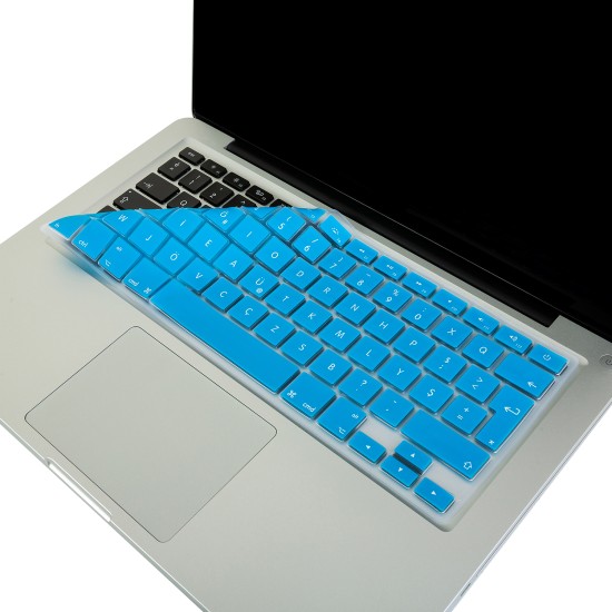 F Klavye Macbook Air Pro Kılıf Koruyucu DaktiloTip (Eski USB'li Model 2008/2017) ile Uyumlu