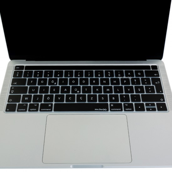 F Klavye Macbook Pro Kılıfı DaktiloTip A1706 A1989 A2159 A1707 A1990 A2338 A2141 ile Uyumlu