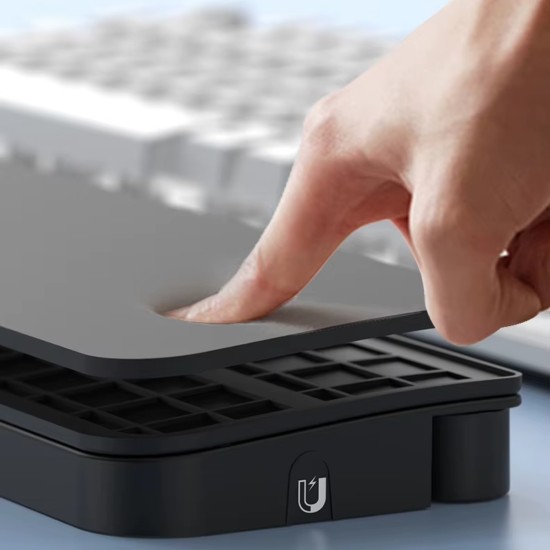 Gaming klavye bilek desteği siyah 22 parça temizlik kiti mıknatıslı organizer