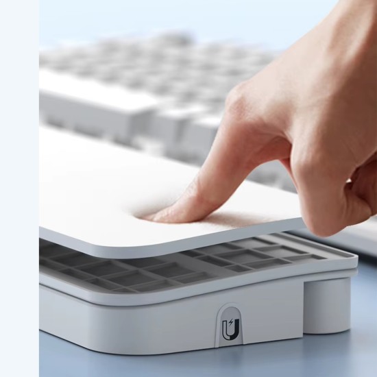 Gaming klavye bilek desteği siyah 22 parça temizlik kiti mıknatıslı organizer