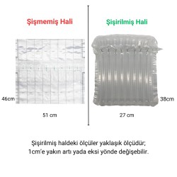 Şişirilebilir Ambalaj Balonlu Ambalaj Hava Kanallı Jelatin Torbası Kılıfı 5’li 27x38 cm