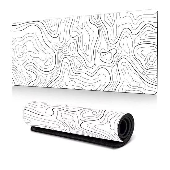 Geniş gaming mouse pad 90x40 cm dünya haritası desenli