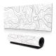 Geniş gaming mouse pad 90x40 cm dünya haritası desenli