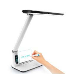 Göz Koruma LED Çalışma Lambası – Öğrenci İçin 3 Mod Işık, LCD Ekran, Sesli Duruş Uyarısı, Memo Board Not Panolu