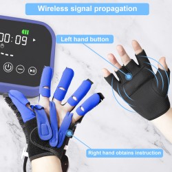 Robotik Fizik Tedavi Eldiveni - El ve Parmak Rehabilitasyon Robotu, İnme ve Hemipleji Sonrası Egzersiz Aleti, Ev Tipi Akıllı Kas Güçlendirici Cihaz