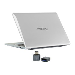 Huawei MateBook 16 ve 16s Kılıf Kristal Parlak Şeffaf Sert Hard Case İnce Hafif 2021–2023 16 inç