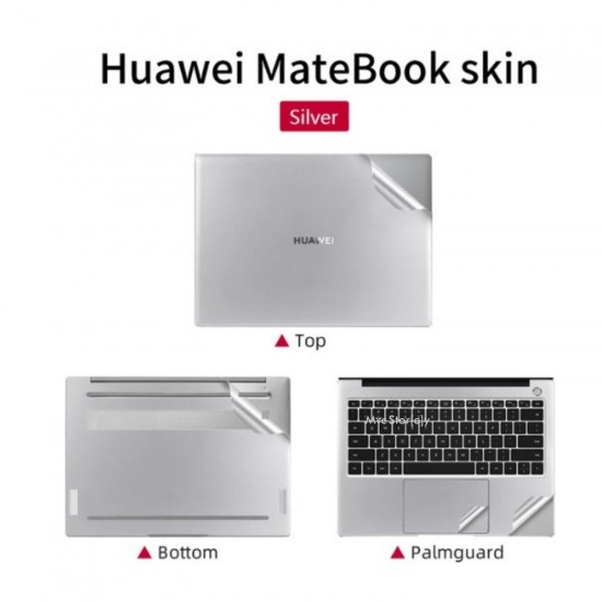 Huawei MateBook D14 Kılıf Laptop Sticker 2019-2022 Uyumlu Tam Koruma Kaplama Kılıf