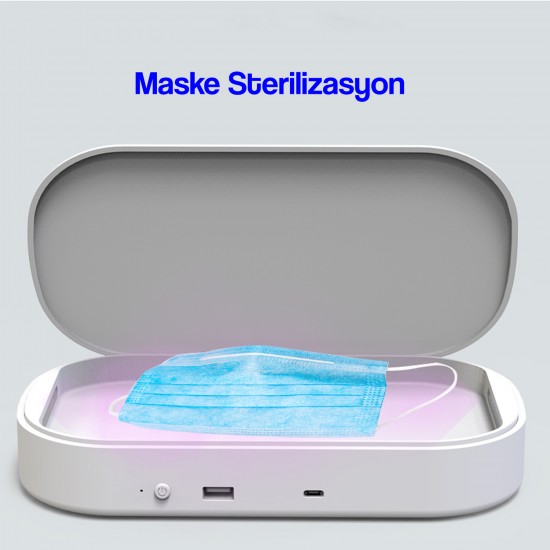 McStorey Kablosuz Şarj Aleti ve UV Maske Sterilizasyon Kutusu Dezenfektan Cihazı