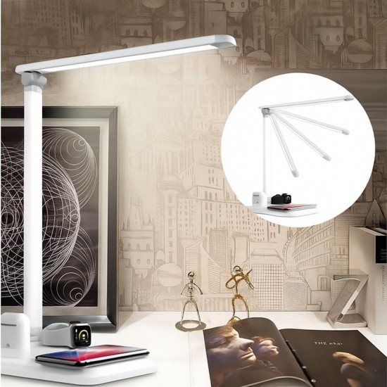 kablosuz şarjlı masa lambası qi 10w