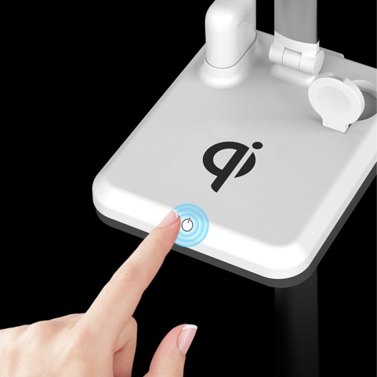 kablosuz şarjlı masa lambası qi 10w