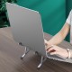 Katlanabilir alüminyum laptop stand 6 kademeli ergonomik kaymaz silikon cep boyu