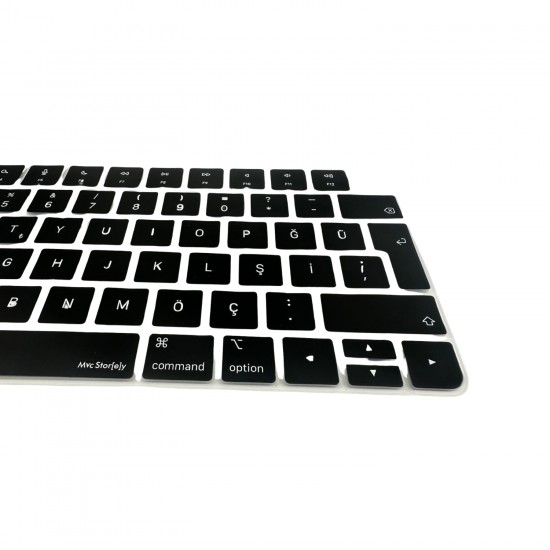 Klavye Koruyucu Apple Magic Keyboard-3 (TR-UK) A2449 A2450 ile Uyumlu Silikon Kılıf