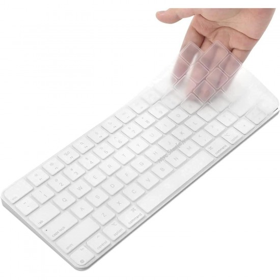 Klavye Koruyucu Apple Magic Keyboard-3 (TR-UK) A2449 A2450 ile Uyumlu Silikon Kılıf