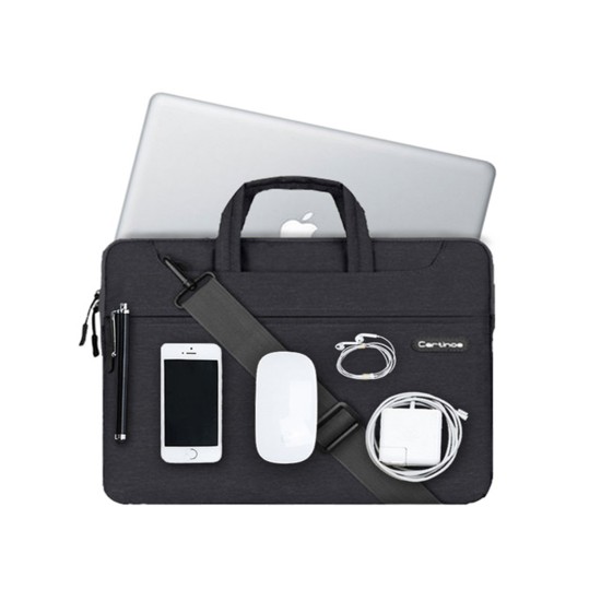 Laptop Çantası 13 inç Bilgisayar Çantası Macbook Çantası Notebook Evrak Çantası Omuz Çantası Askılı Cartinoe